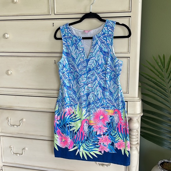 Lilly Pulitzer Harper dress tropical print shift Size small - Picture 4 of 8
